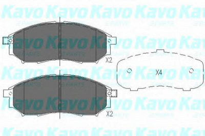 KAVO PARTS kbp6567 -  Комплект тормозных колодок, дисковый тормоз